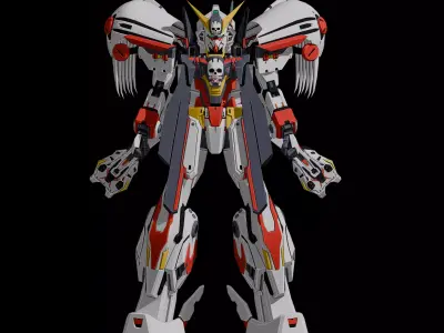 Uraven X1 Full Cloth Gundam 3D model