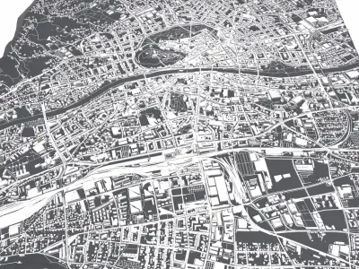 Cityscape Graz Austria 3D model