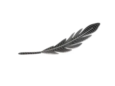 Leaves 012 Low-poly 3D model