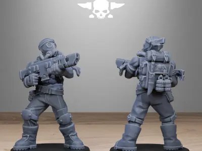 GrimGuard Jungle Fighters 2 3D print model