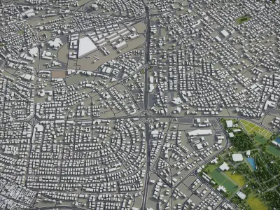 Amman Low-poly 3D model