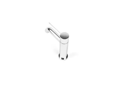 Faucet 3 chrome spout mixer tap Low-poly 3D model