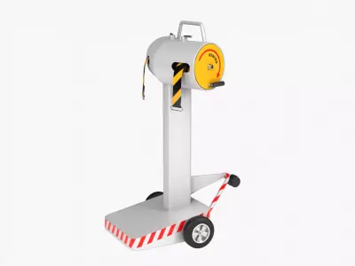 Belt Stanchion Low-poly 3D model