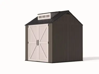 Storage Shed outdoor for Garden Backyard Home Pool outdoor  Low-poly 3D model