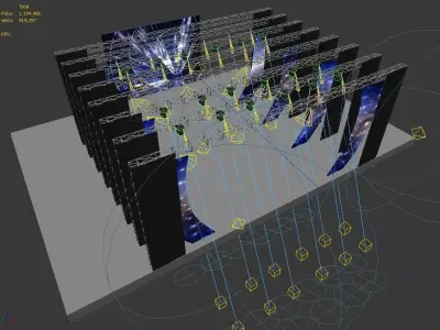 3DS Max 2014 Stage Concert 15 3D model