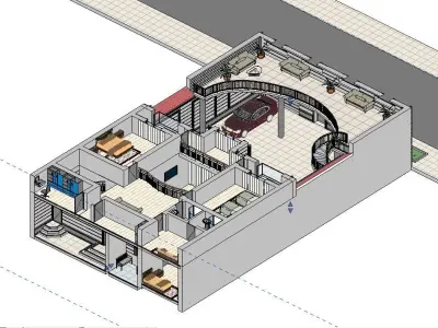 Classic House 3D model