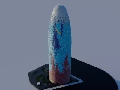 Torre Glories  3D model