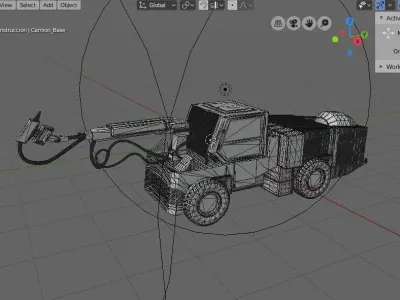 Optimus 30 - Industrial Mining Machine Low-poly 3D model