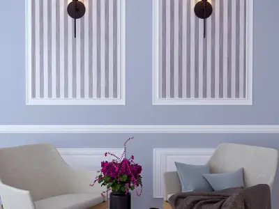 2 classical interior design 3D model