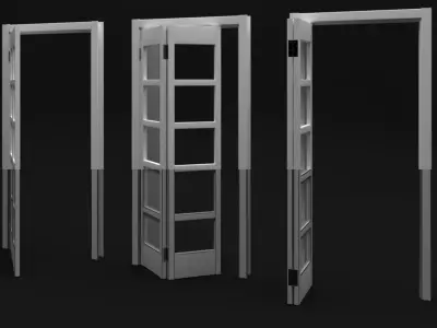 french door 3D model