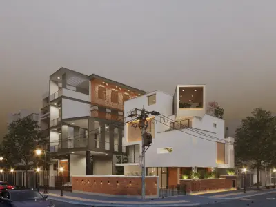 Residential Exterior Interior full Package - Sketchup 3D Scene 3D model