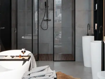 Bathroom Interior Scene for Cinema 4D and Vray 6 ACES 3D model