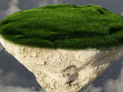 Floating Island 3D model purchase