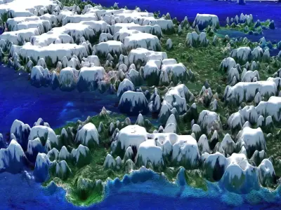Martinique Island 3D model