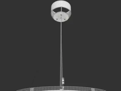 Suspension MESH L BLANC 3D model
