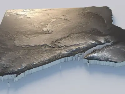 Egypt Country Terrain 3D model