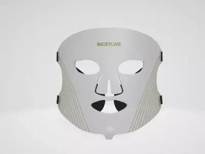 HNC Omnilux Men Women Flexible LED Light Therapy Mask Low-poly 3D model