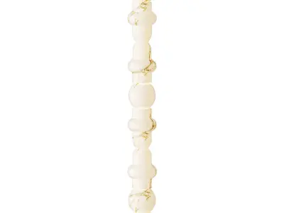 Column Alabaster Floor Lamp 3D model