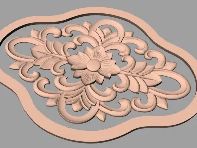 Artcam Aspire 3D relief models STL Files used for CNC E564 3D model
