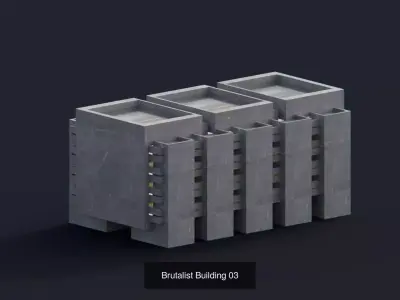 Brutalist Buildings Pack 01
