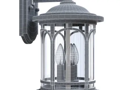 uoizel Marblehead 3 Light 14 in Mystic Black  3D model