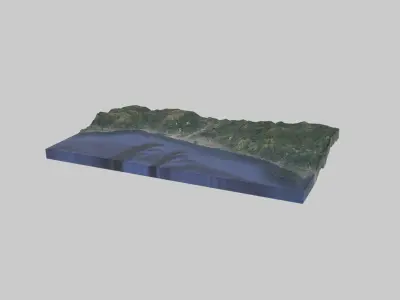 Genova City Low-poly 3D model