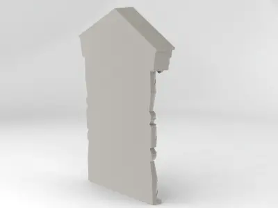 carved door portal 3D print model
