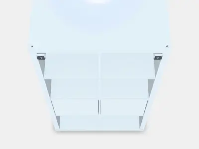 KALLAX Shelving unit with doors 4 Low-poly 3D model