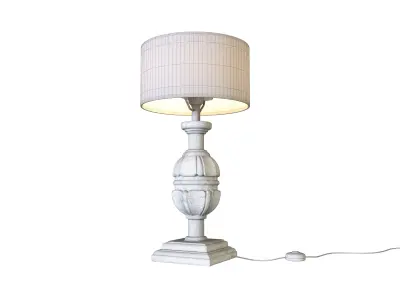 Wooden desk lamp 3D model purchase