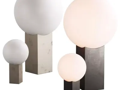 316 lighting fixtures 23 101 copenhagen Hoop Table Lamp 3D model