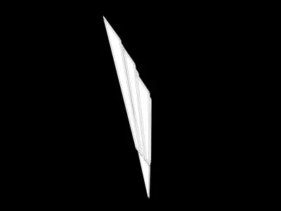 Wall Lamp Low-poly 3D model