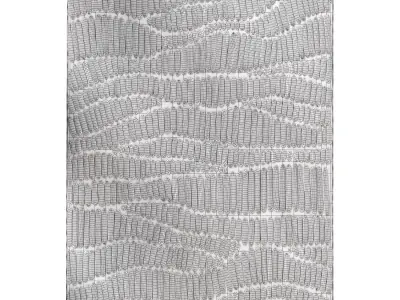 Fossil Cream Beige Modern Textured Rug 3D model