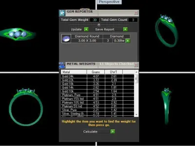 Solitaire Engagement Women Rings Propose Ring 3D print model
