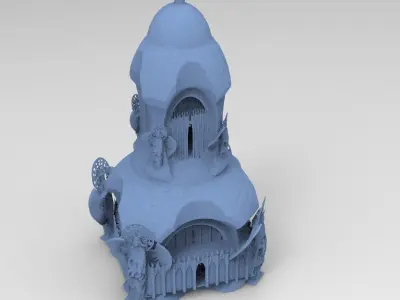 Angelic Holy Tower 2 3D model