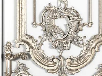 classical soft door 3D model