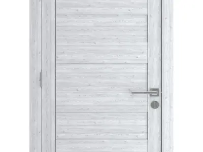 Door-046 wooden door 3D model