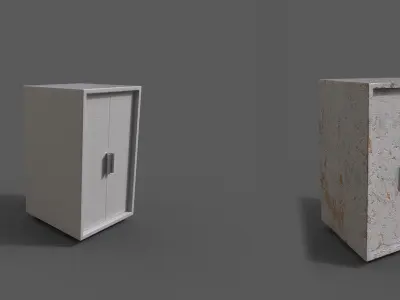 Set 2 Modern Furniture 3D Model Low-poly 3D model