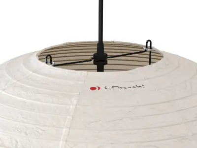 Akari 75A Lamp by Isamu Noguchi 3D model