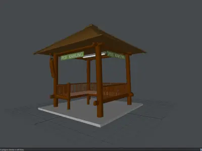 Post Kampling 3D model