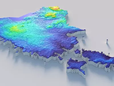Estonia Country Terrain 3D model