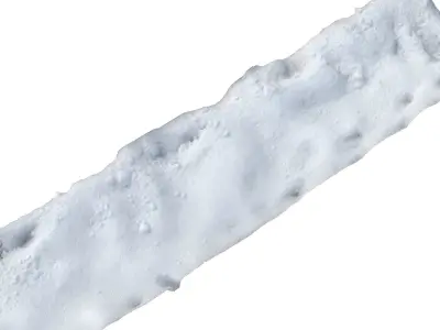 Snow scan 5B Low-poly 3D model