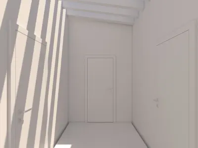 Minimalist Hallway 02 3D model