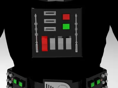 Darth Vader Armor from Episode 3 ROTS Accurate 3D print model