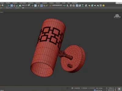 Parker Wall Sconce Low-poly 3D model