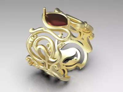 eslimi design ring 3D print model
