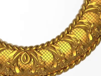 Carved Picture Frame 3D model