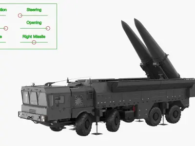  Military Missile Tactical Truck Rigged 