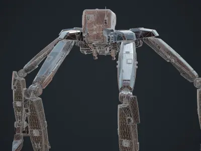 scifi-model532 star wars sci - fi robot 3D model