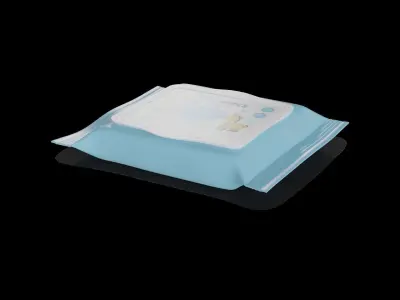 Wet wipes Wet Wipes Low-poly 3D model
