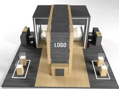 Exhibition booth design  3D model
